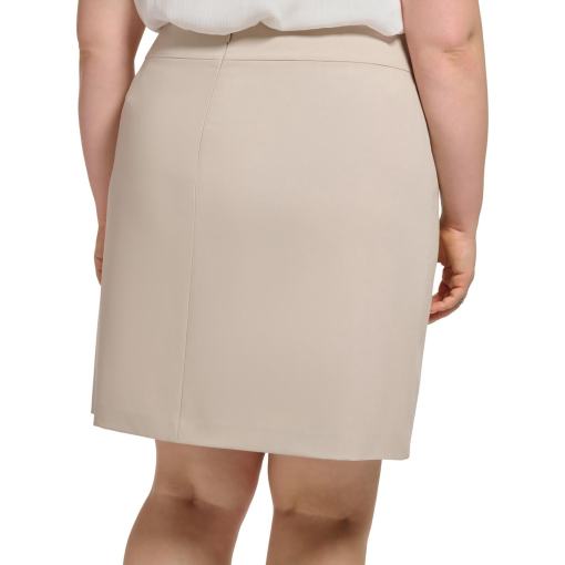 Calvin Klein Plus Size Beige Wrap Skirt - Women's Work Skirt - Image 2