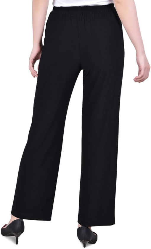 NY Collection Petite Black Wide Leg Pants - Office Wear - Image 2