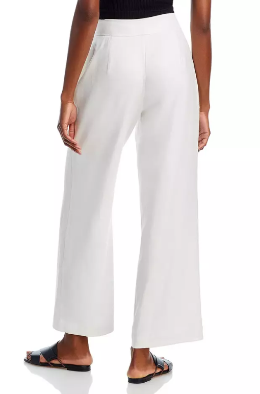 T Tahari White Wide Leg Pants - Women's Size 4 - Dress Pants - Image 2