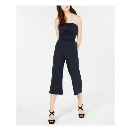 Material Girl Navy Strapless Jumpsuit - Size M - Women's Jumpsuits