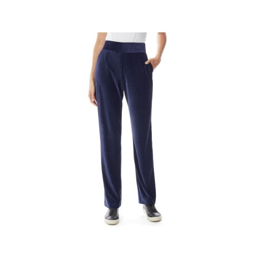 Jones New York Navy Velour Wide Leg Pants - XL - Women's Pants