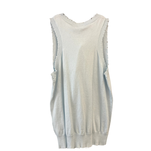 MINNIEROSE Blue Knit Tank Top - Size L - Women's Sleeveless Top - Image 2