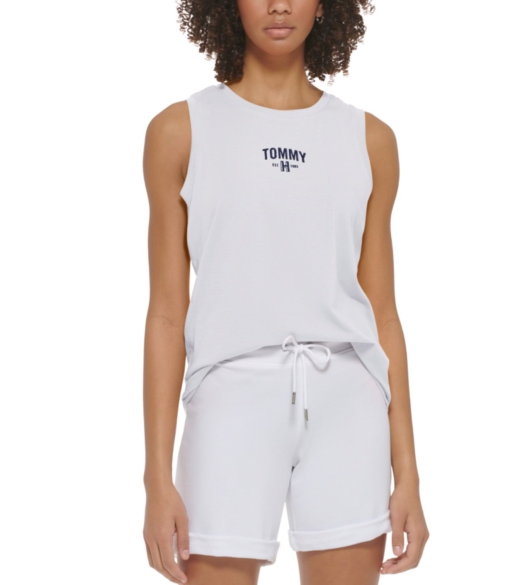 Tommy Hilfiger White Tank Top XS - Women's Activewear Top