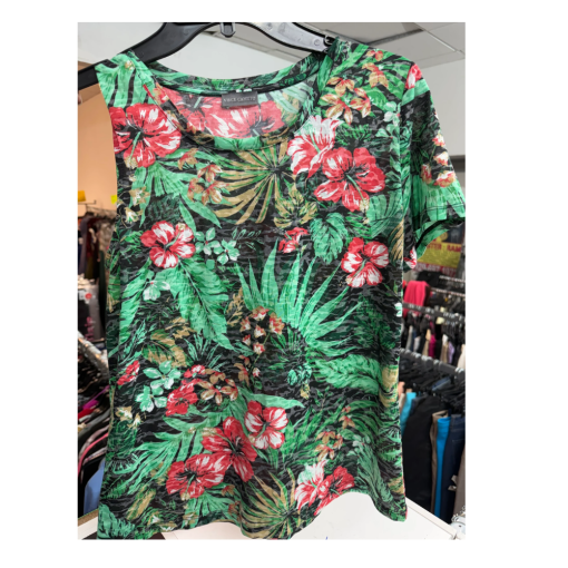 Vince Camuto Green Floral Top - Size S - Women's Blouse