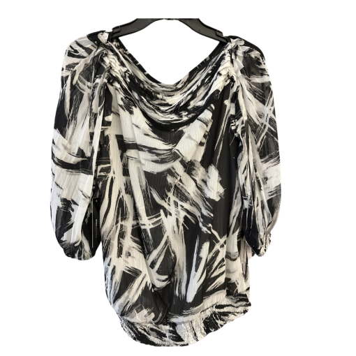 BCBGMAXAZRIA Black & White Blouse Size S - Women's Tops