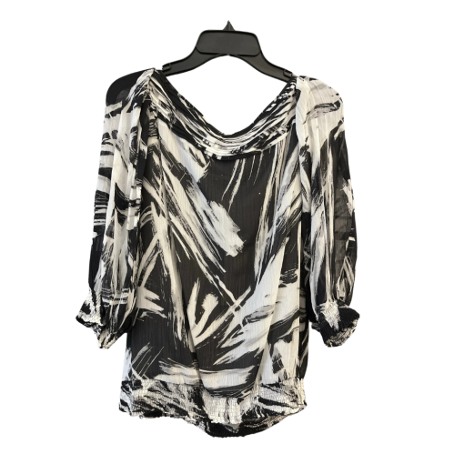 BCBGMAXAZRIA Black & White Blouse Size S - Women's Tops - Image 2