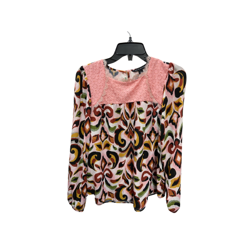 Zac & Rachel Pink Floral Blouse Size S - Women's Tops