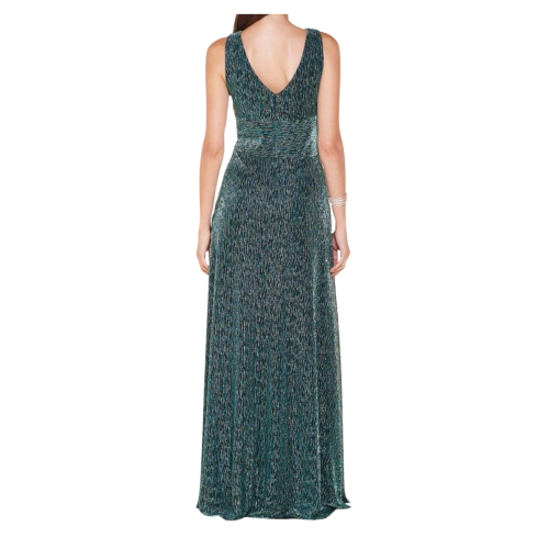 Womens R&M Richards Sleeveless Crinkle Surplus Evening Gown 10 - Image 2