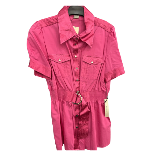 VERTIGO Paris Pink Shirt Dress XL - Women's Dresses