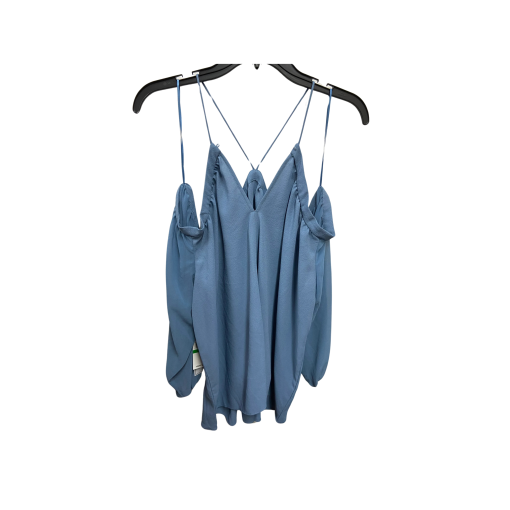 1.State Blue Cold Shoulder Blouse, Size L, Women's Tops - Image 2