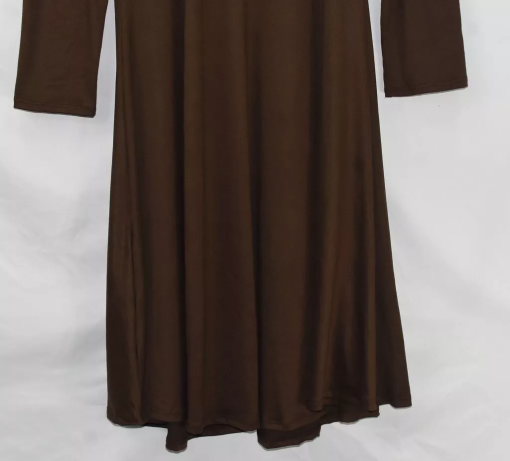 24seven Brown Long Sleeve Dress 2X - Women's Midi Dress - Image 2