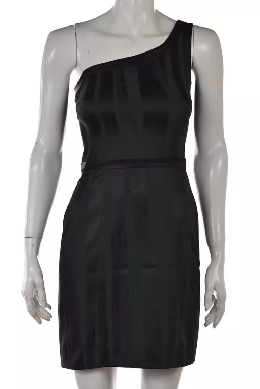 JAYGODFREY Black One Shoulder Dress Size 4 - Cocktail Dress