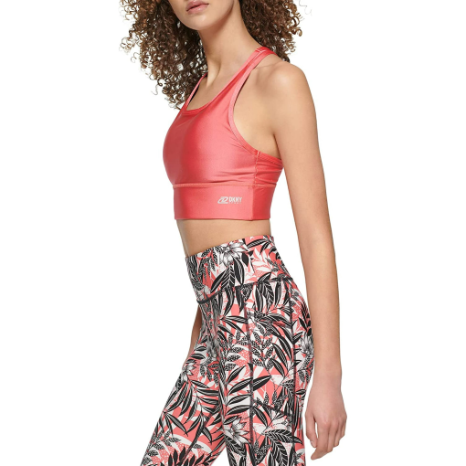 DKNY Sport Calypso Red Yoga Bra - S - Workout Top - Image 3