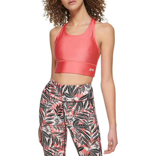 DKNY Sport Calypso Red Yoga Bra XL - Workout Activewear - Image 2