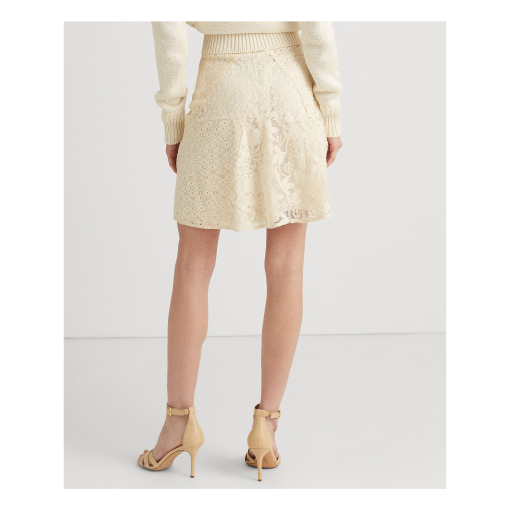 Lauren Ralph Lauren Women's Patchwork Lace Skirt 14, Winter Cream - All size14 - Image 2