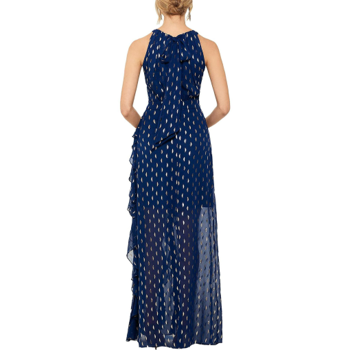 Betsy & Adam Navy Petite Maxi Dress - Evening Gown - Size 4P - Image 2