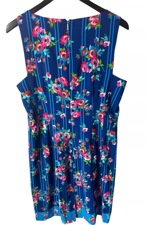 Karl Lagerfeld Blue Floral Bodycon Dress Size 2 - Cocktail Dress - Image 2