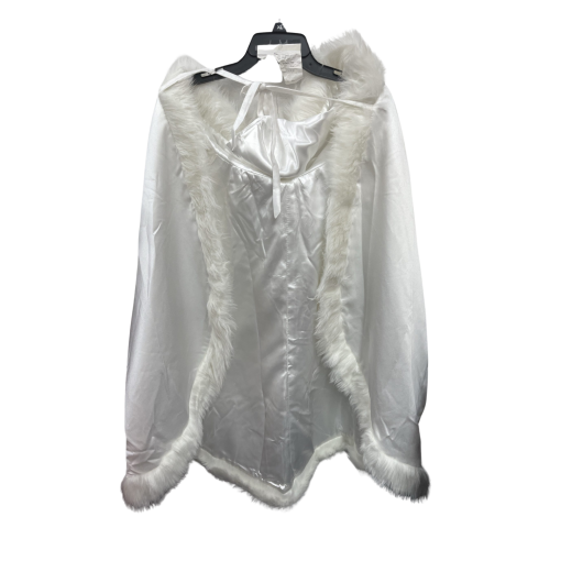 White Cape with Fur Trim XL - Costume Accessory