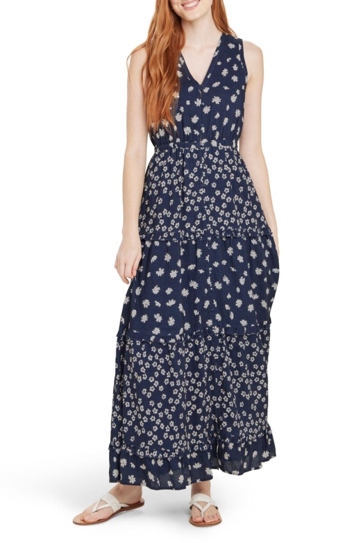 Splendid Northstar Navy Floral Maxi Dress - Size XS - Women's Dresses