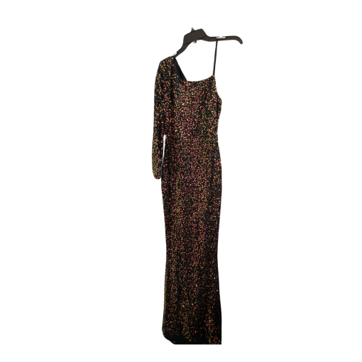 Miss ORD Black Sequin One Shoulder Maxi Dress - Size M - Party Dress - Image 2