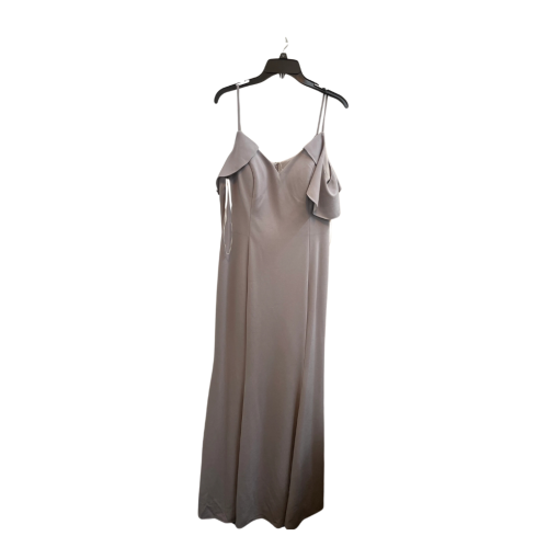 Kleinfeld Taupe Ruffle Gown Size 18 | Bridesmaid Dress