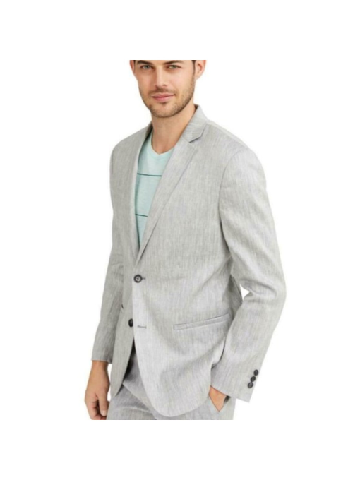 Alfani RED Men's Light Grey Blazer Jacket - Big & Tall - Suit Jacket (XL)