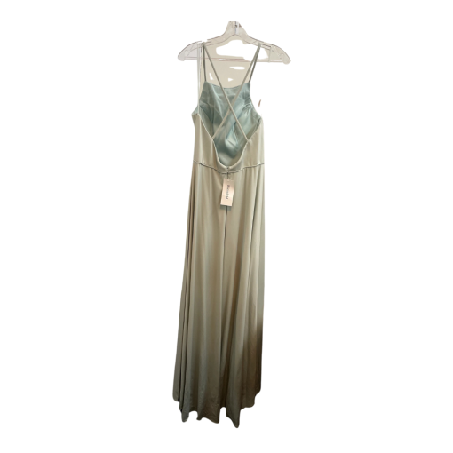 Kleinfeld Sage Green Satin Gown Size 14 | Formal Dress - Image 2