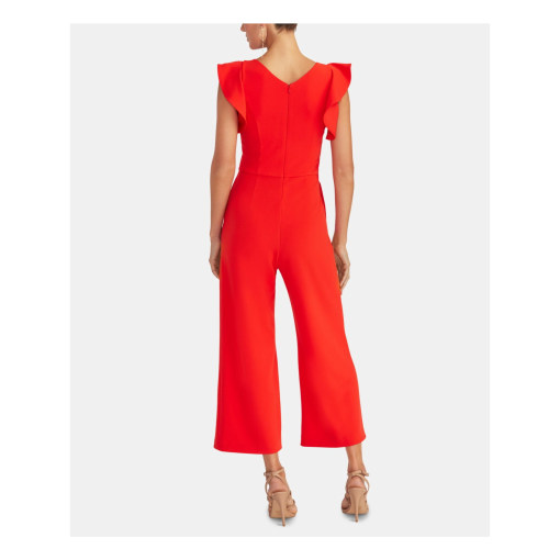 RACHEL ROY Red Ruffle Jumpsuit XXL | Women's Party Jumpsuit - Image 2