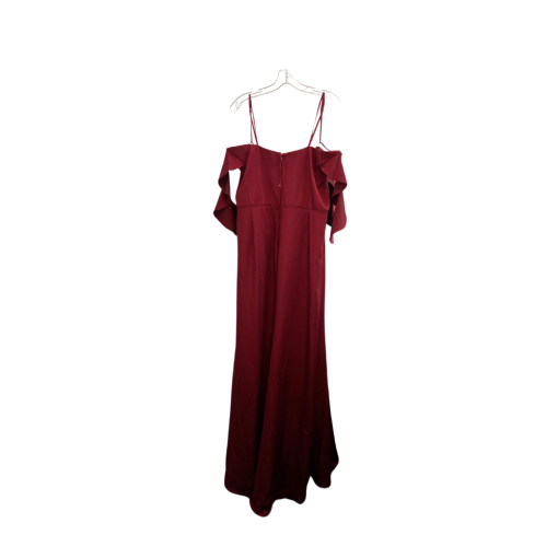 Simply Woman Burgundy Maxi Dress Plus Size 24 Formal Gown - Image 2