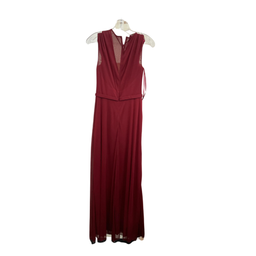 Kleinfeld Burgundy Maxi Dress Size 6 - Formal Gown - Image 2