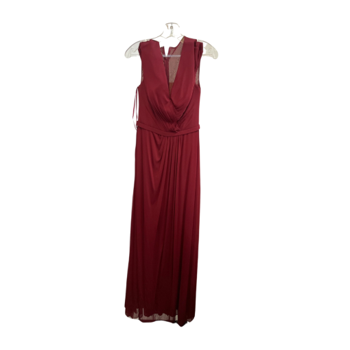 Kleinfeld Burgundy Maxi Dress Size 6 - Formal Gown