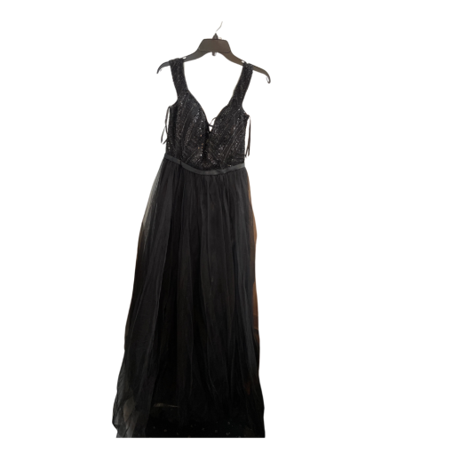 VIPGIRL Black Sequin Maxi Dress XL - Prom Dress