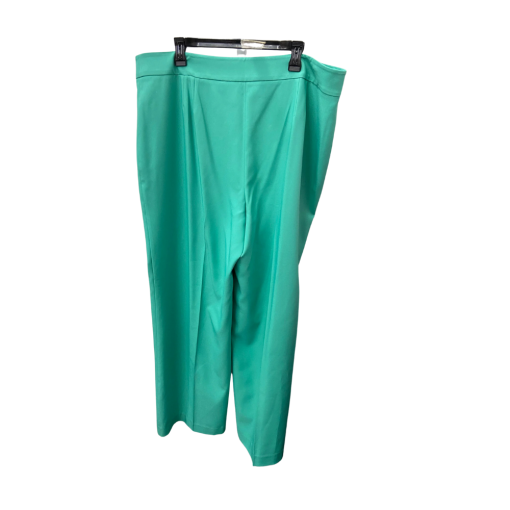 Tahari ASL Green Wide Leg Pants Plus Size 18W - Work Pants