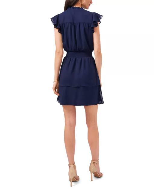 MSK Navy Tiered Mini Dress - Petite - Formal Dresses - Image 2