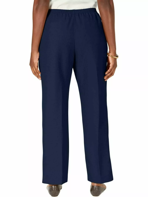 Karen Scott Navy Plus Size Pull-On Pants - Women's Casual Pants - Image 2