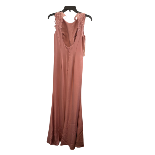 Simply Pink Satin Gown Size 4 - Formal Dress - Image 2