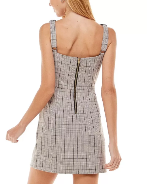 Kingston Grey Plaid Bodycon Dress XXS - Juniors' Dresses - Image 2