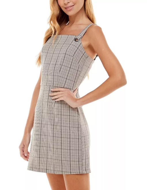 Kingston Grey Plaid Bodycon Dress XXS - Juniors' Dresses - Image 3