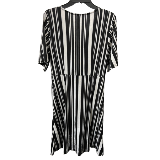 NY Collection Black & White Striped Midi Dress - Size M - Women's Dresses - Image 2