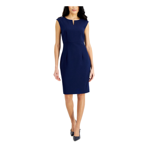 Kasper Petite Navy Sheath Dress - Work Dress - Size 8P