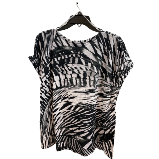 DKNY XL Black & White Print Top - Women's Blouse - Image 2