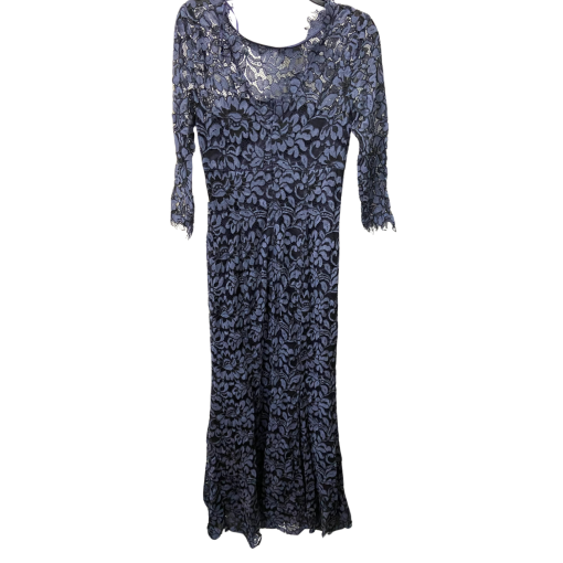 Eliza J Blue Lace Maxi Dress Size 6 - Formal Gown