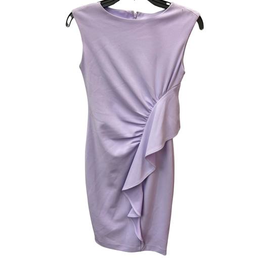 Calvin Klein Lavender Ruffle Dress Size 0P - Cocktail Dress