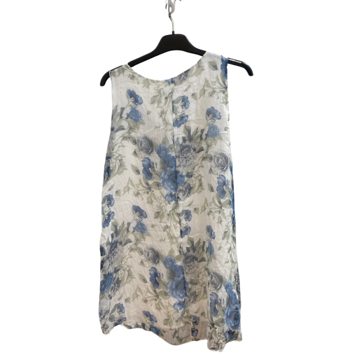 OWN IT Floral Tank Top, Blue, No Size, Women's Blouse - Image 2