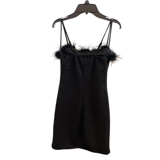 B.Darlin Black Feather Trim Mini Dress Size 5/6 - Party Dress - Image 2