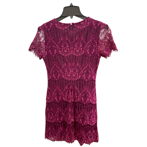 Kensie Burgundy Lace Dress Size 4 - Cocktail Dress - Image 2