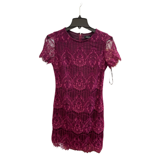 Kensie Burgundy Lace Dress Size 4 - Cocktail Dress