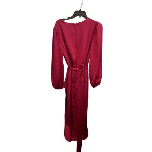 Tahari ASL Burgundy Wrap Dress Size 6 - Formal Wear - Image 2