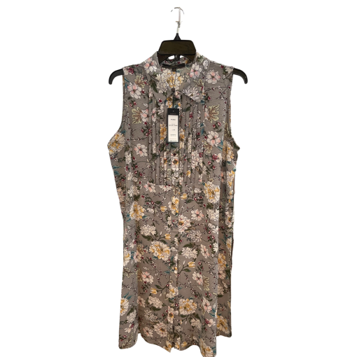 MAXSPORT Floral Sleeveless Dress Gray Medium - Women's Dresses