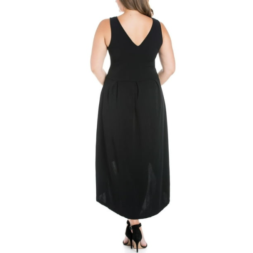 24 Seven Plus Black High Low Dress - Plus Size Party Dress - Image 2